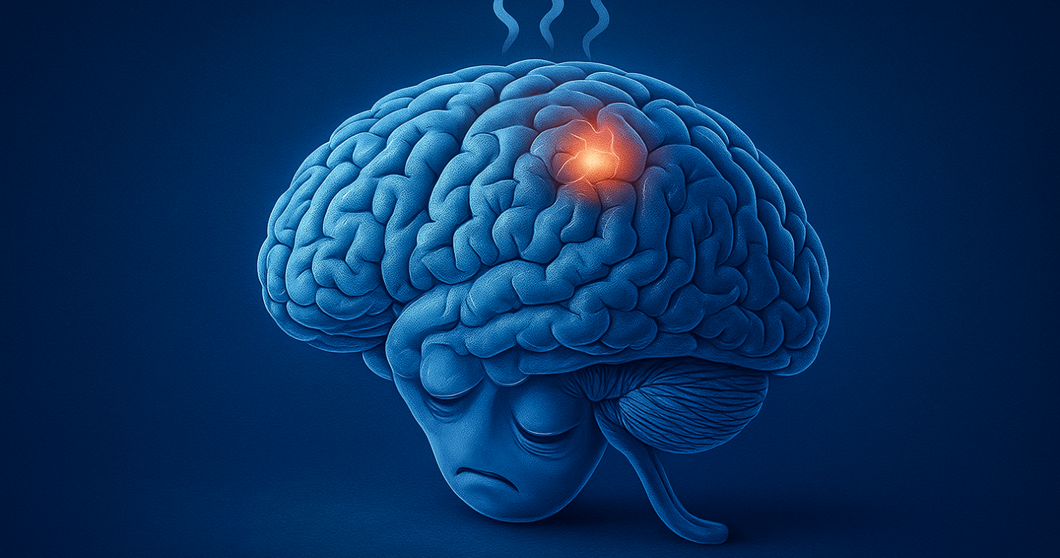 A névoa mental na menopausa é real. Entenda por que seu cérebro se sente 'lento' e aprenda 3 estratégias baseadas na neurociência para religá-lo.