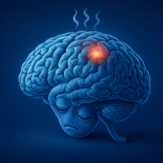 A névoa mental na menopausa é real. Entenda por que seu cérebro se sente 'lento' e aprenda 3 estratégias baseadas na neurociência para religá-lo.