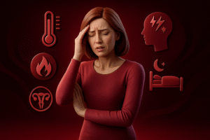 sintomas da menopausa, menopausa precoce, reposição hormonal, fogachos, menopausa e ganho de peso, osteoporose, névoa mental, saúde da mulher, terapia hormonal, riscos da menopausa